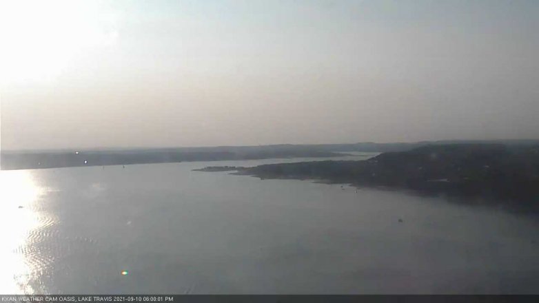 Lake Travis webcam, September 10, 2021 6:00 PM CT