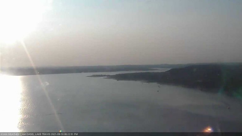 Lake Travis webcam, September 10, 2021 6:25 PM CT