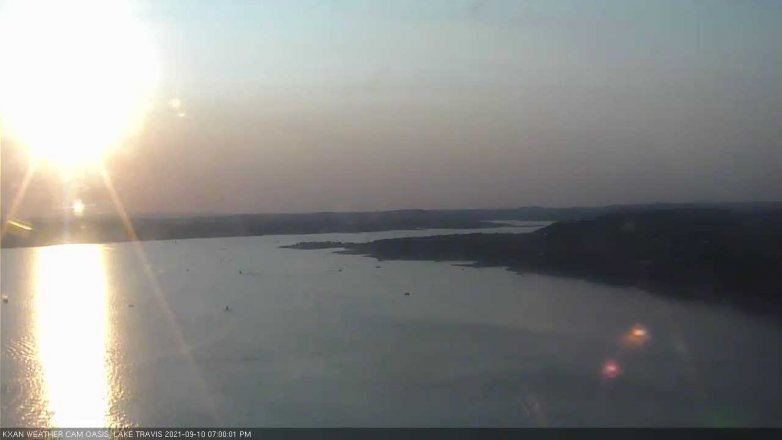 Lake Travis webcam, September 10, 2021 7:00 PM CT
