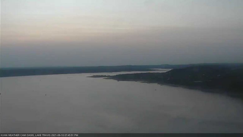 Lake Travis webcam, September 10, 2021 7:45 PM CT