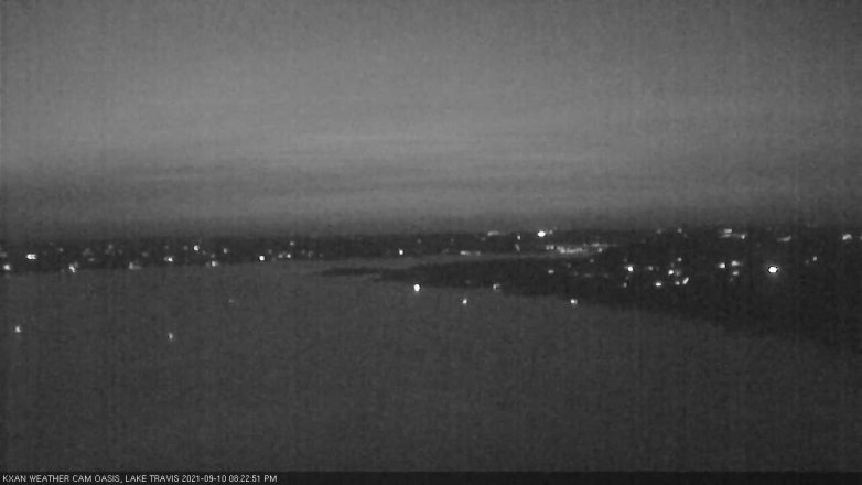 Lake Travis webcam, September 10, 2021 8:25 PM CT