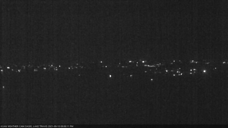 Lake Travis webcam, September 10, 2021 9:00 PM CT