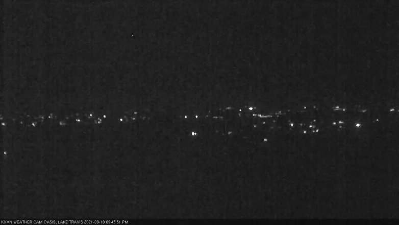 Lake Travis webcam, September 10, 2021 9:45 PM CT
