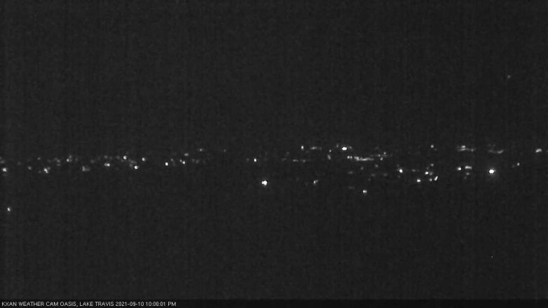 Lake Travis webcam, September 10, 2021 10:00 PM CT