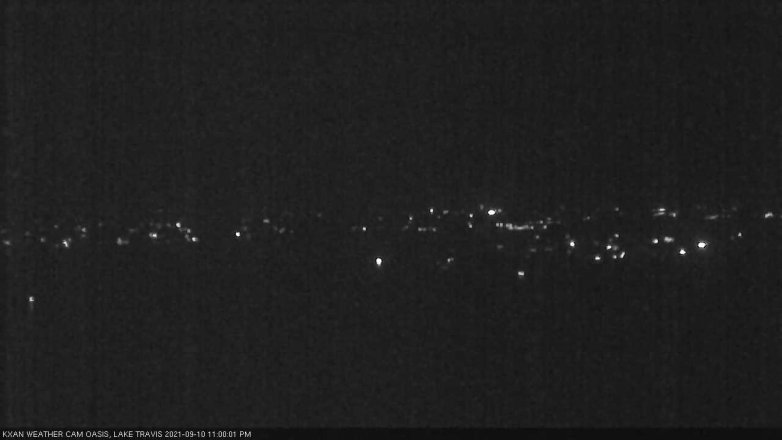Lake Travis webcam, September 10, 2021 11:00 PM CT