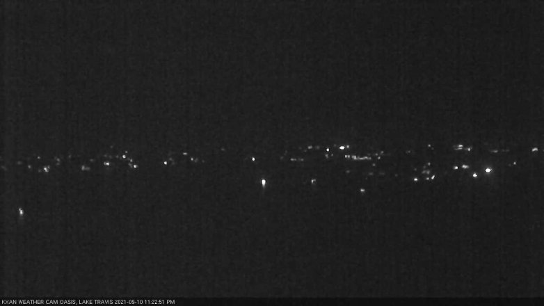 Lake Travis webcam, September 10, 2021 11:25 PM CT