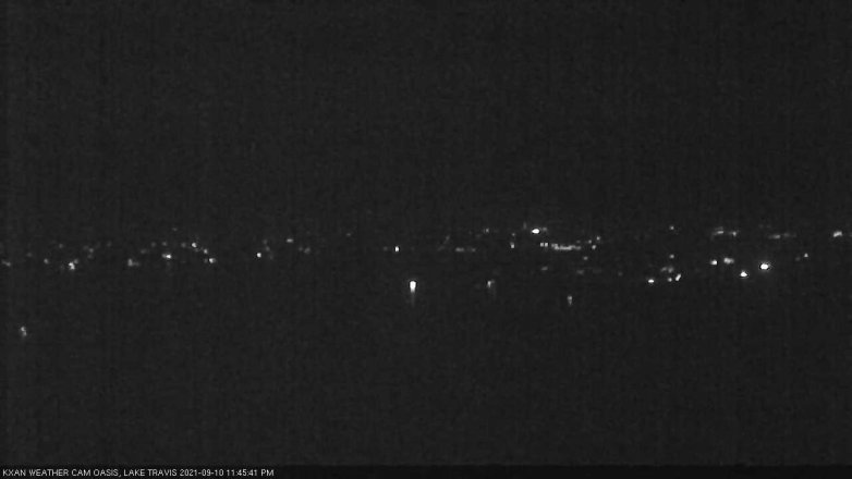 Lake Travis webcam, September 10, 2021 11:45 PM CT