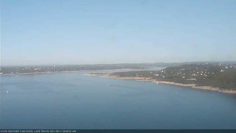 Lake Travis webcam, September 11, 2021 9:45 AM CT