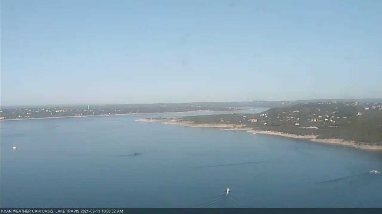 Lake Travis webcam, September 11, 2021 10:00 AM CT