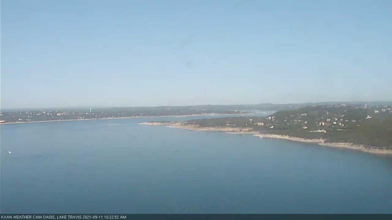 Lake Travis webcam, September 11, 2021 10:25 AM CT