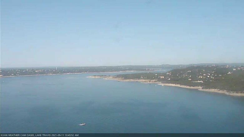 Lake Travis webcam, September 11, 2021 10:45 AM CT