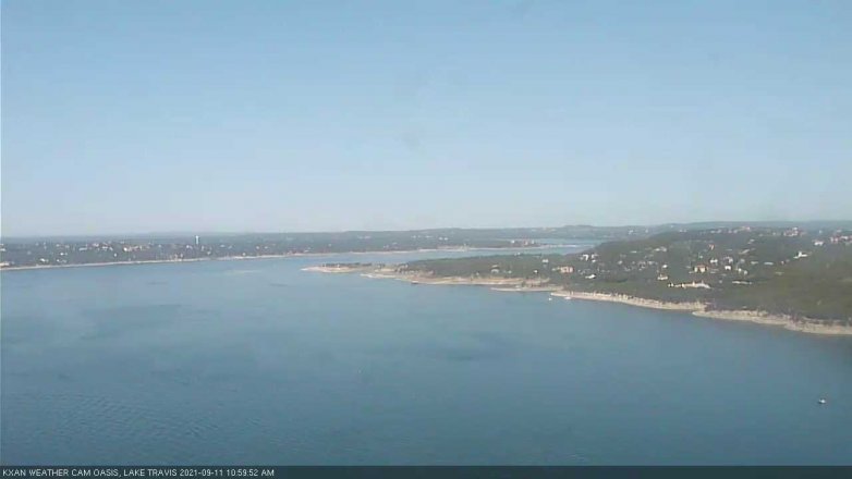 Lake Travis webcam, September 11, 2021 11:00 AM CT