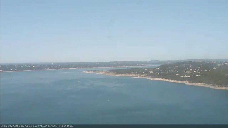 Lake Travis webcam, September 11, 2021 11:45 AM CT