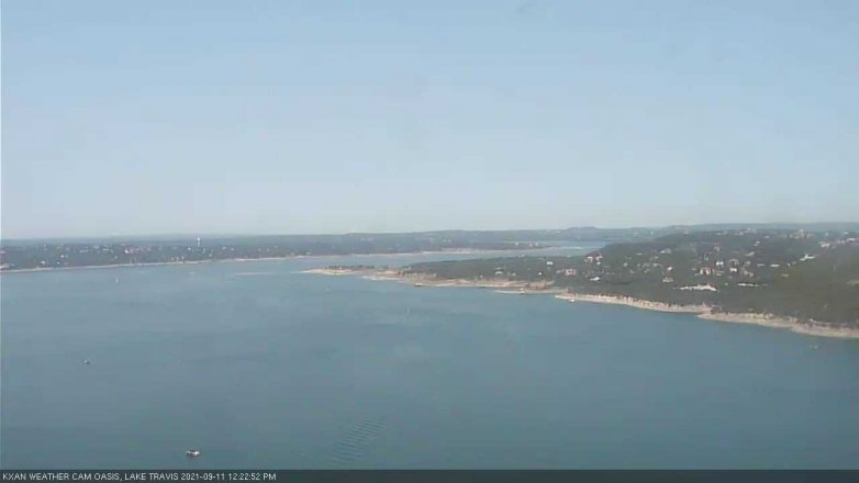 Lake Travis webcam, September 11, 2021 12:25 PM CT