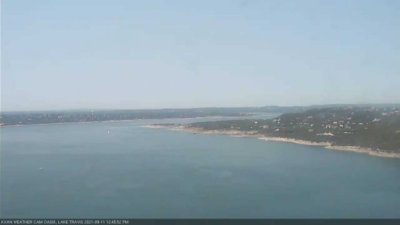 Lake Travis webcam, September 11, 2021 12:45 PM CT