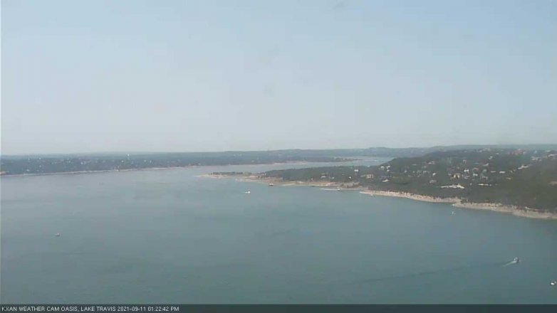 Lake Travis webcam, September 11, 2021 1:25 PM CT