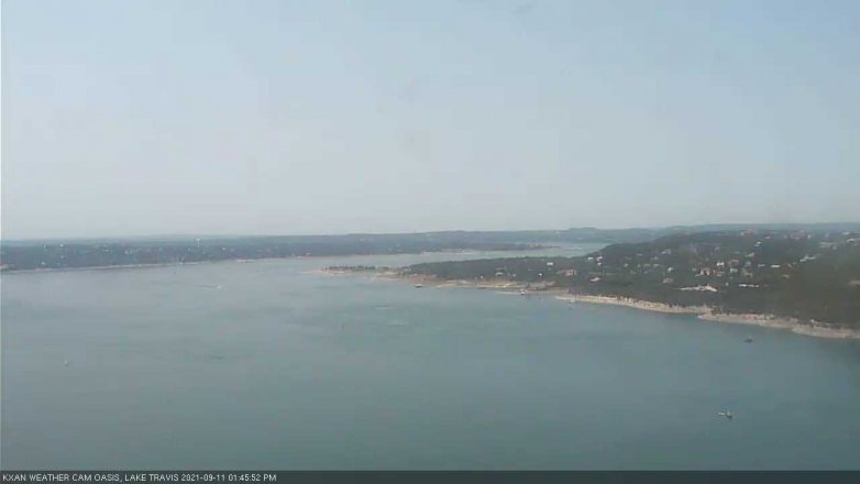 Lake Travis webcam, September 11, 2021 1:45 PM CT