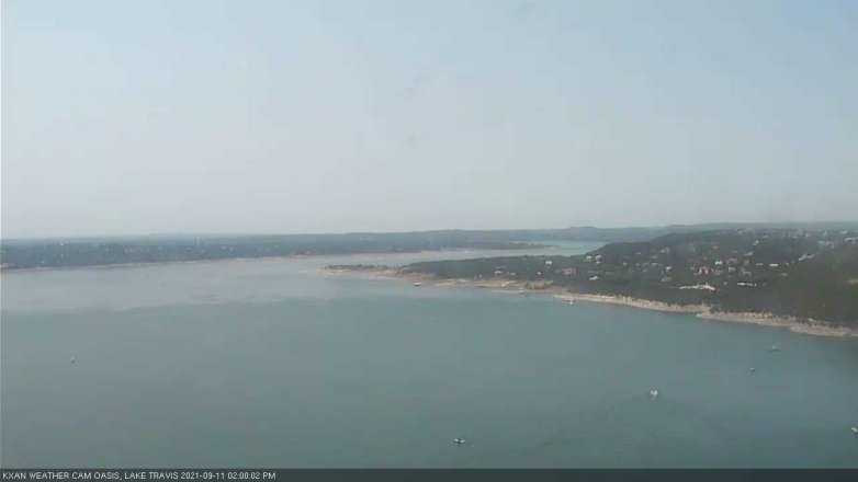 Lake Travis webcam, September 11, 2021 2:00 PM CT
