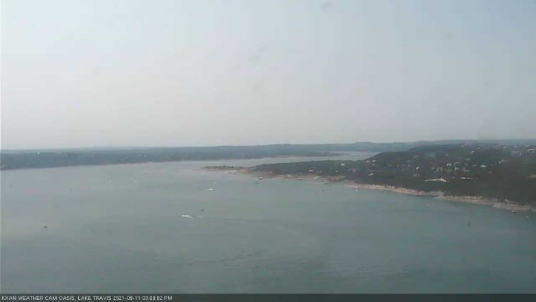 Lake Travis webcam, September 11, 2021 3:00 PM CT