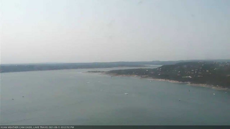 Lake Travis webcam, September 11, 2021 3:25 PM CT