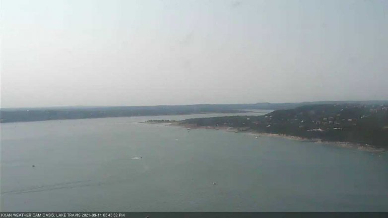Lake Travis webcam, September 11, 2021 3:45 PM CT