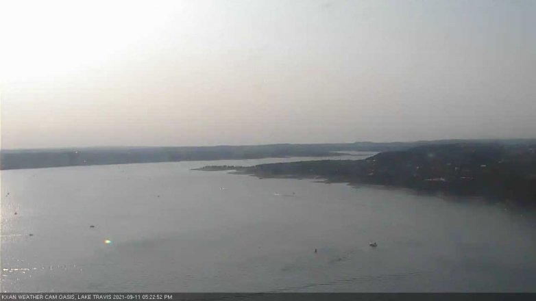 Lake Travis webcam, September 11, 2021 5:25 PM CT