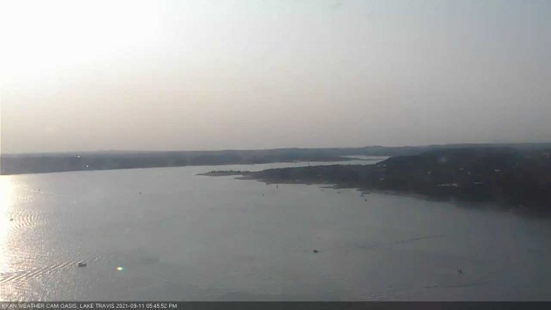 Lake Travis webcam, September 11, 2021 5:45 PM CT