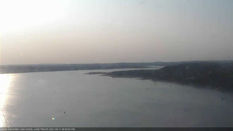 Lake Travis webcam, September 11, 2021 6:00 PM CT
