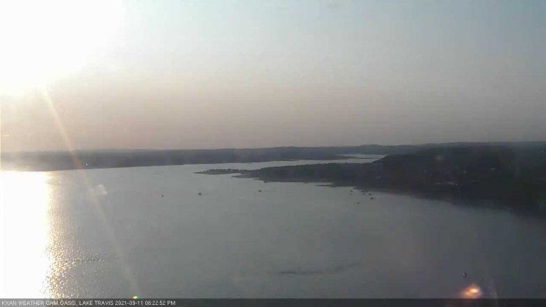 Lake Travis webcam, September 11, 2021 6:25 PM CT