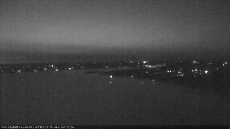 Lake Travis webcam, September 11, 2021 8:25 PM CT