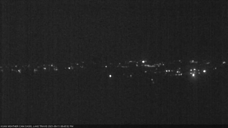 Lake Travis webcam, September 11, 2021 8:45 PM CT