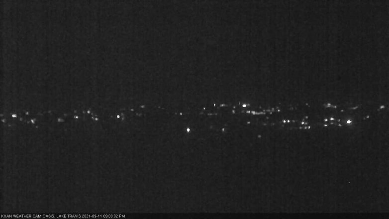 Lake Travis webcam, September 11, 2021 9:00 PM CT