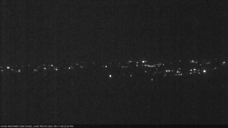 Lake Travis webcam, September 11, 2021 9:25 PM CT