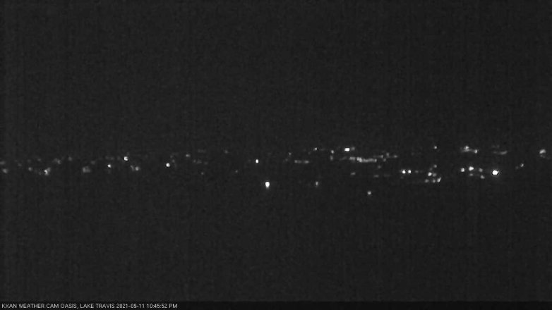 Lake Travis webcam, September 11, 2021 10:45 PM CT