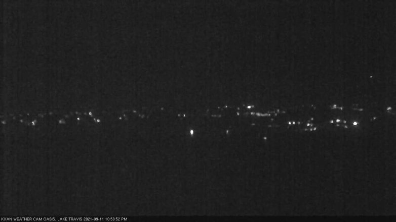 Lake Travis webcam, September 11, 2021 11:00 PM CT