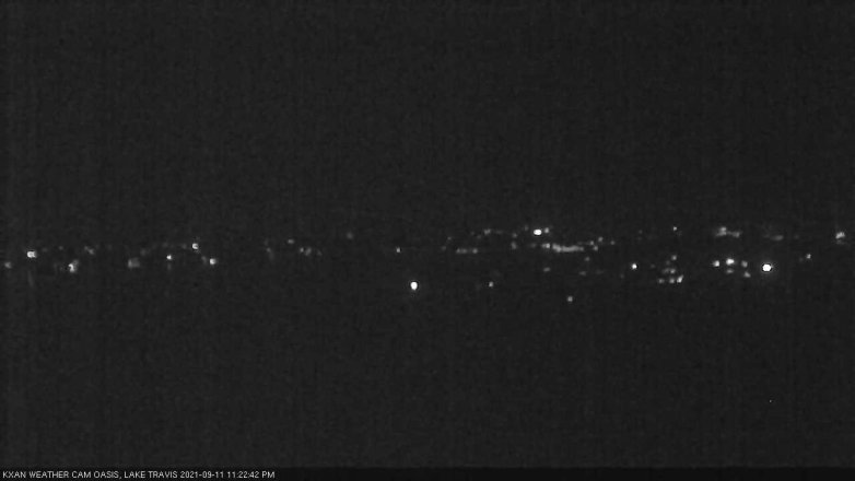 Lake Travis webcam, September 11, 2021 11:25 PM CT