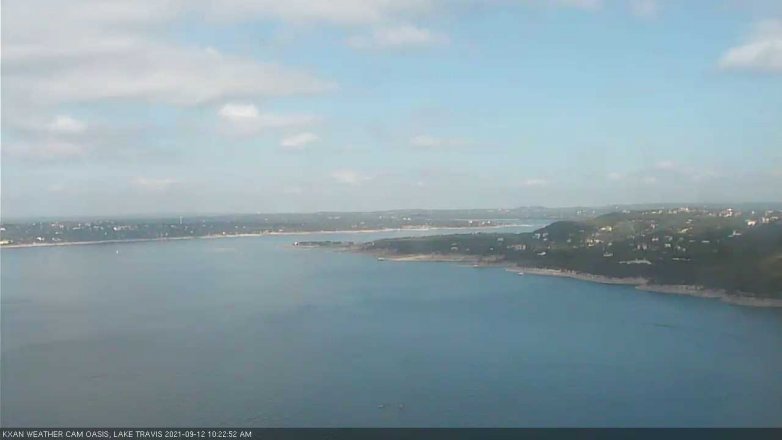 Lake Travis webcam, September 12, 2021 10:25 AM CT