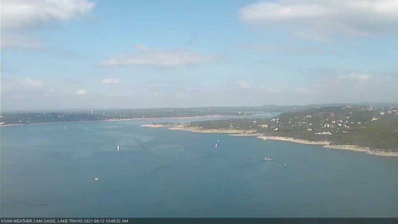 Lake Travis webcam, September 12, 2021 10:45 AM CT