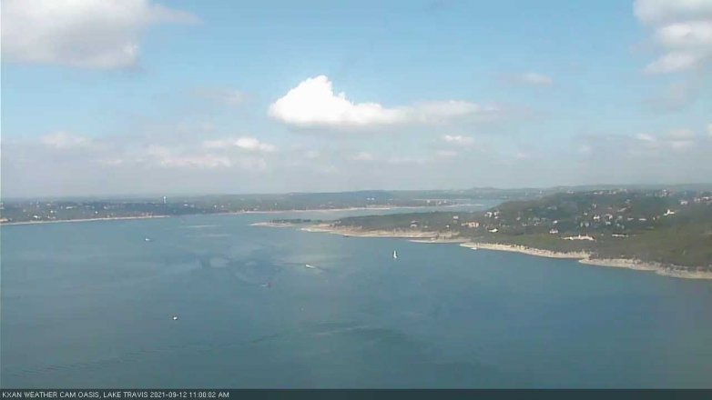 Lake Travis webcam, September 12, 2021 11:00 AM CT