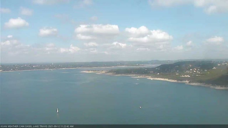 Lake Travis webcam, September 12, 2021 11:25 AM CT