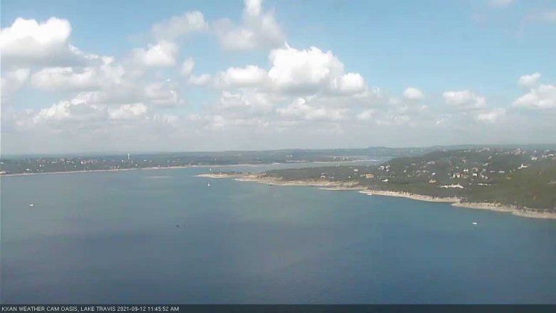 Lake Travis webcam, September 12, 2021 11:45 AM CT
