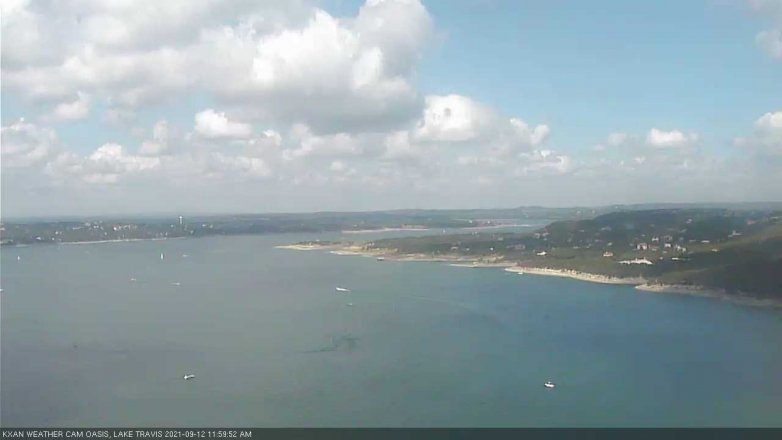 Lake Travis webcam, September 12, 2021 12:00 PM CT