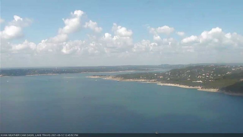 Lake Travis webcam, September 12, 2021 12:45 PM CT