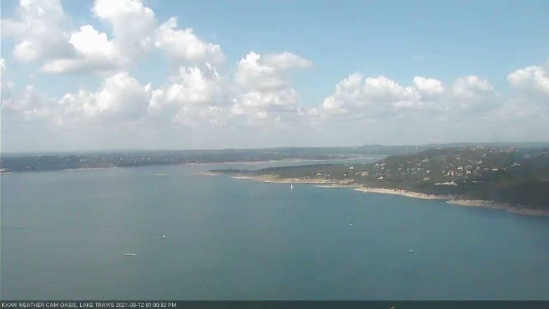 Lake Travis webcam, September 12, 2021 1:00 PM CT