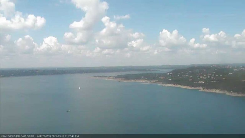 Lake Travis webcam, September 12, 2021 1:25 PM CT