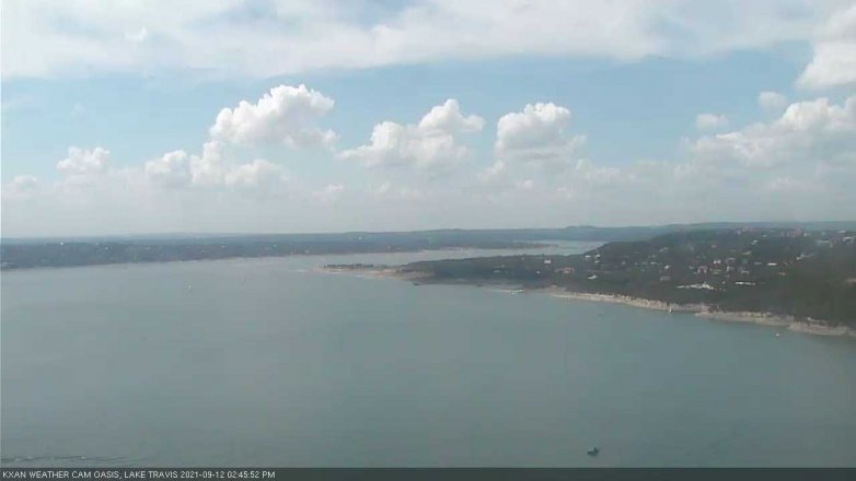 Lake Travis webcam, September 12, 2021 2:45 PM CT