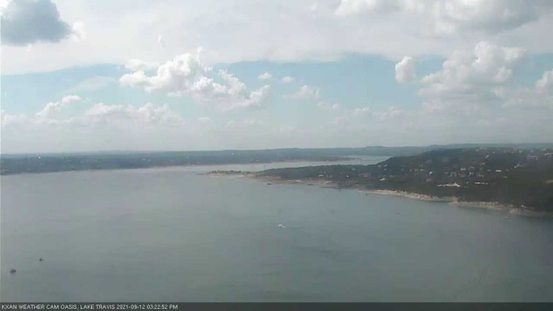 Lake Travis webcam, September 12, 2021 3:25 PM CT