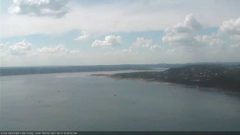 Lake Travis webcam, September 12, 2021 3:45 PM CT