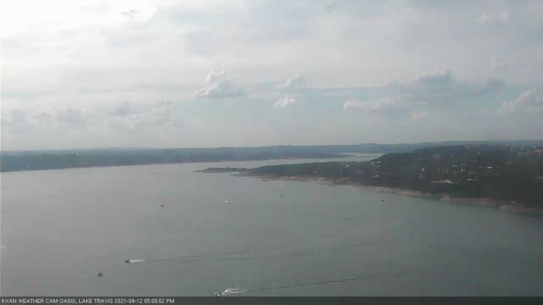 Lake Travis webcam, September 12, 2021 5:00 PM CT