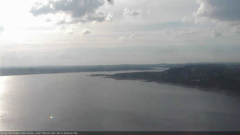 Lake Travis webcam, September 12, 2021 5:45 PM CT